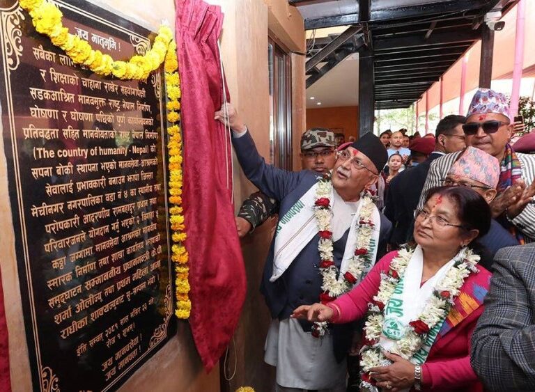 प्रधानमन्त्रीबाट मानवसेवा आश्रमको भवन उद्घाटन